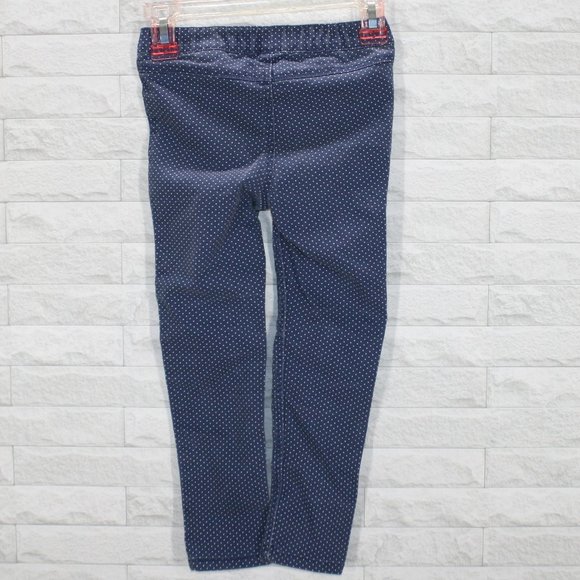 L.O.G.G. H&M Leggings Jeggings Polka Dot Heart Knee Patches Girls Blue 3 - 4 - Picture 3 of 10